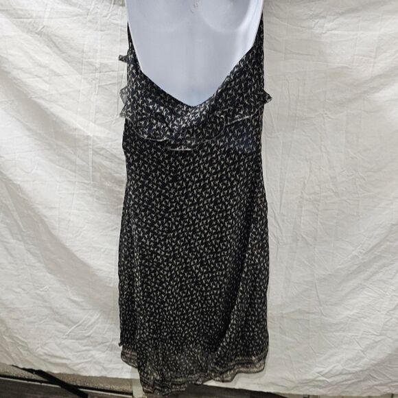 Vintage y2k 90s silk patterned halter whimsigoth dress - Picture 4 of 5